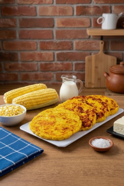 AREPAS DE CHOCLO CON TROCITOS DE QUESO CAMPESINO - Paquete x 5 Unds
