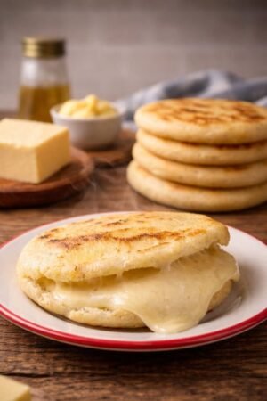 AREPAS CON QUESO DOBLE CREMA Paquete x 6 Unds